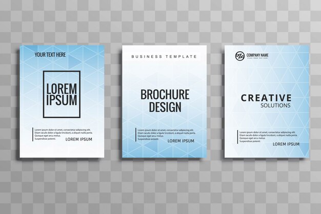 Modern business brochure set