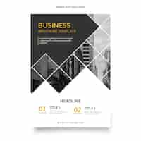 Free vector modern business brochure template