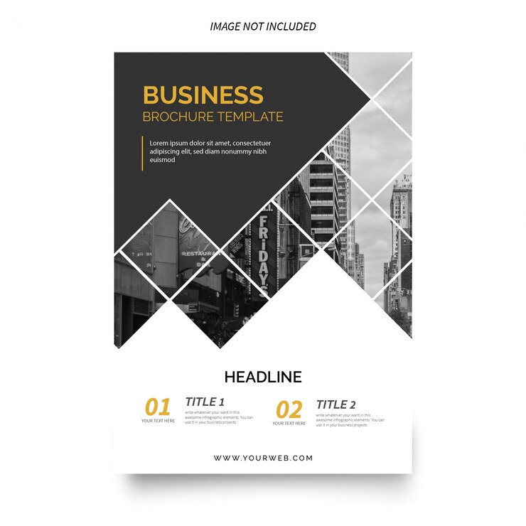 Free Vector modern business brochure template