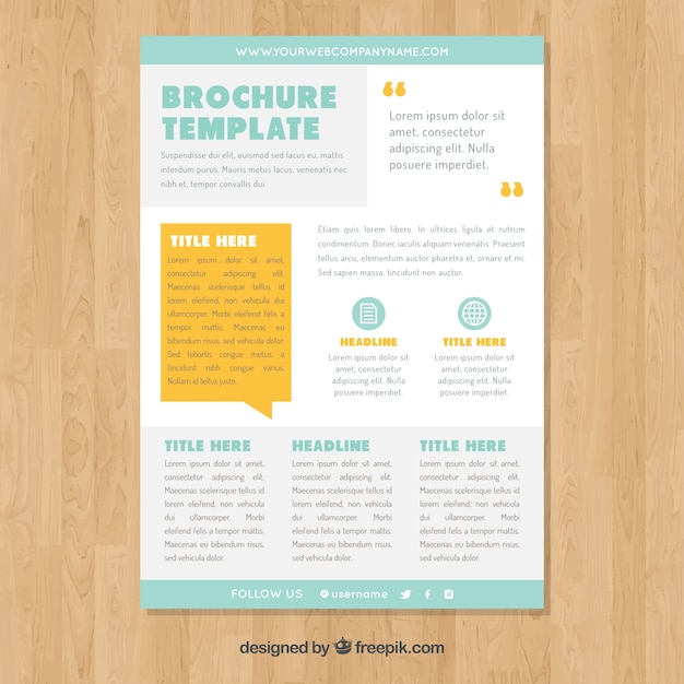 Modern business brochure template