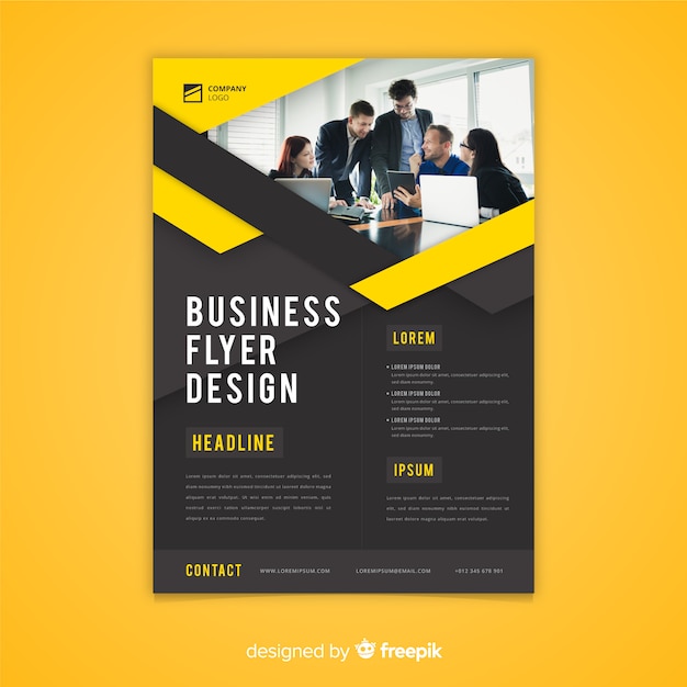 Free vector modern business brochure template