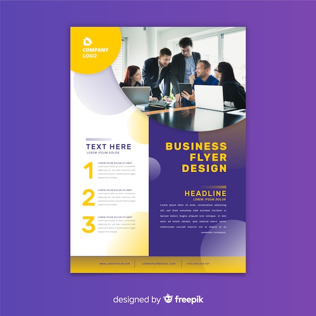 Modern business brochure template