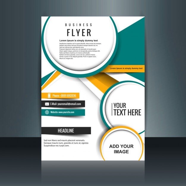 Free vector modern business brochure