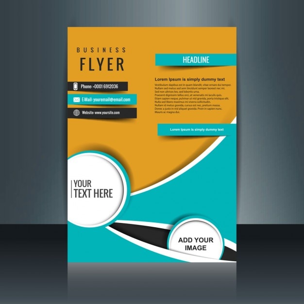 Free vector modern business brochure