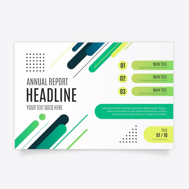 Free vector modern business brochure