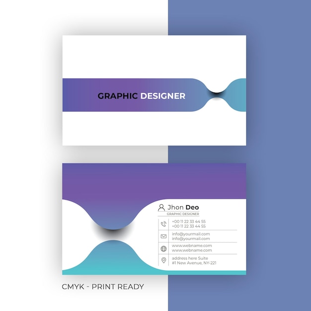 Modern business card  creative and clean business card template