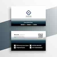 Free vector modern business card design template