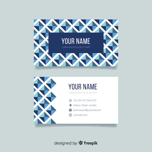 Modern business card design