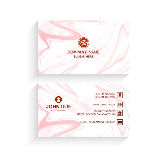 Modern business card template vector illustration