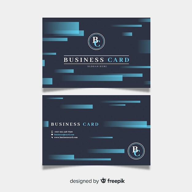 Free vector modern business card template