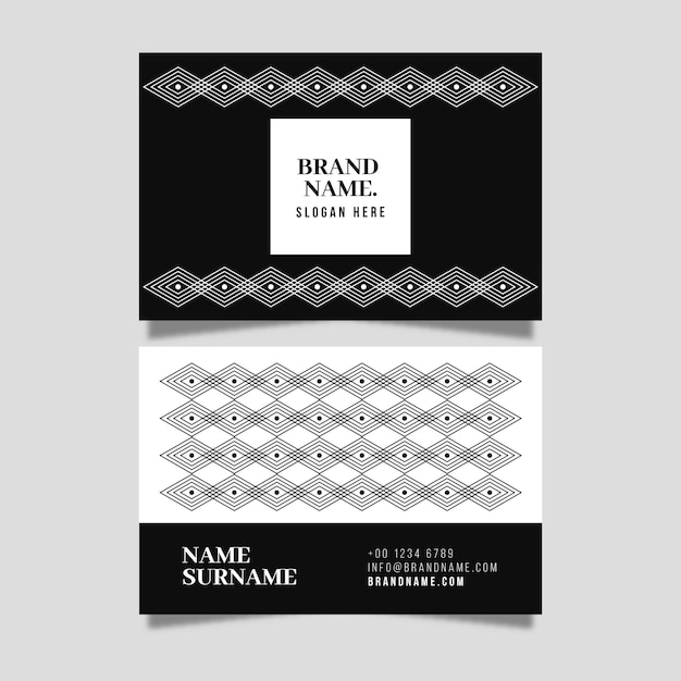 Free vector modern business card template