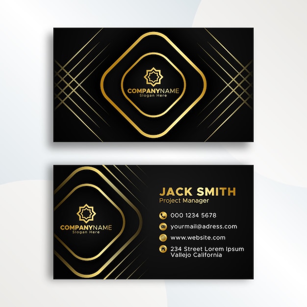 Free vector modern business card template