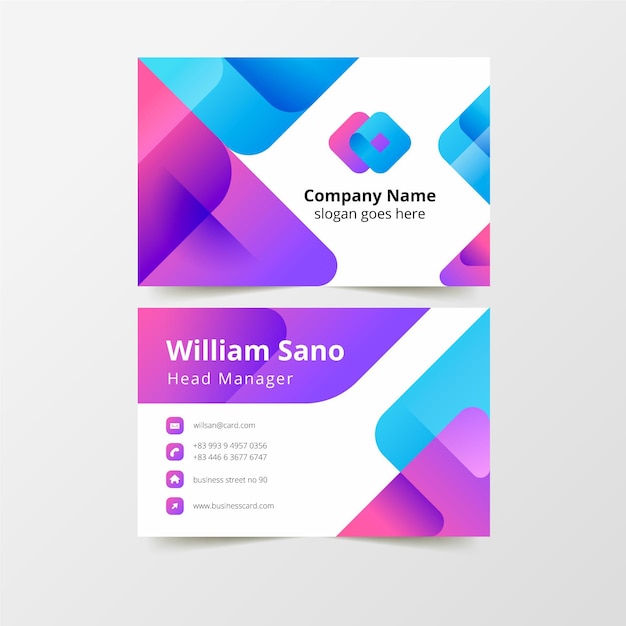 Modern business card template