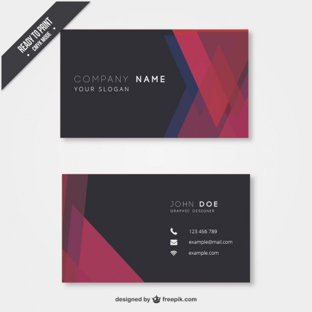 Free vector modern business card