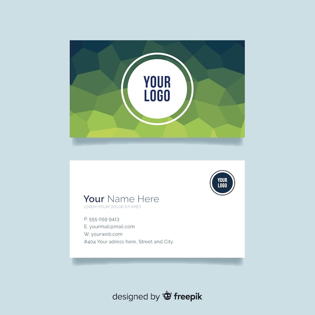 Free vector modern business card