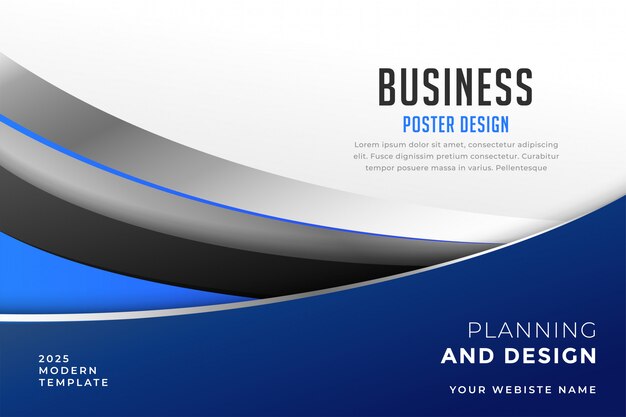 Modern business cover presentation design template