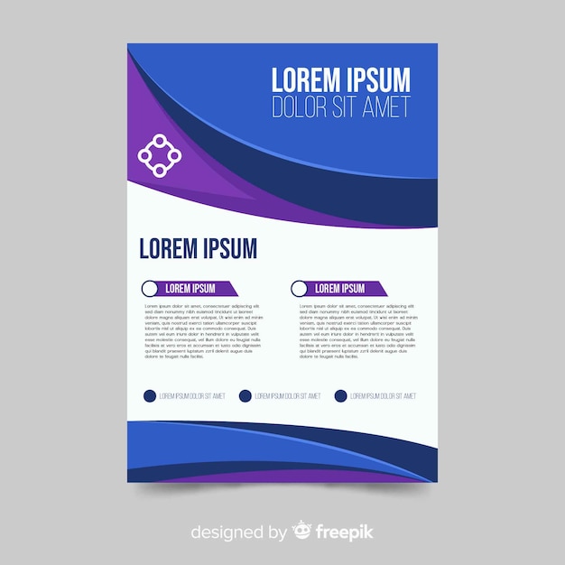 Modern business flyer design