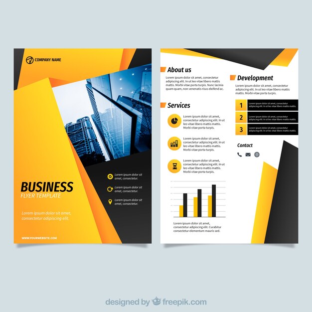 Modern business flyer template