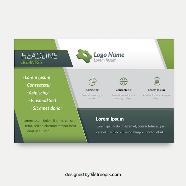 Modern business flyer template