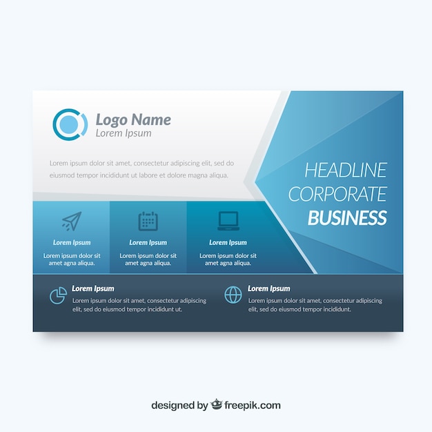 Modern business flyer template