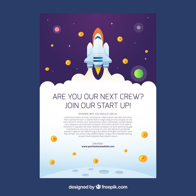Modern business flyer template