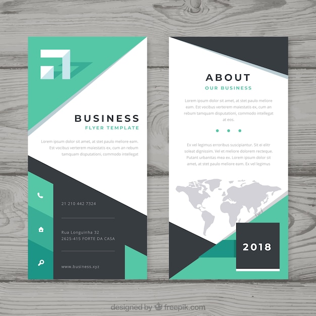 Modern business flyer template