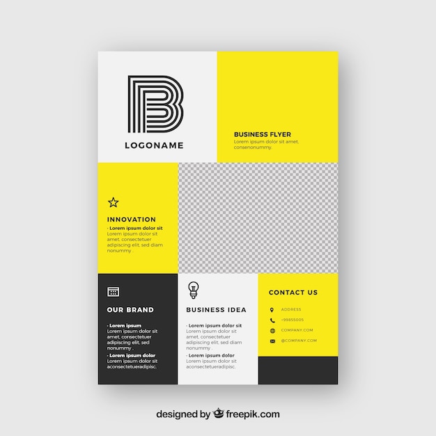 Modern business flyer template