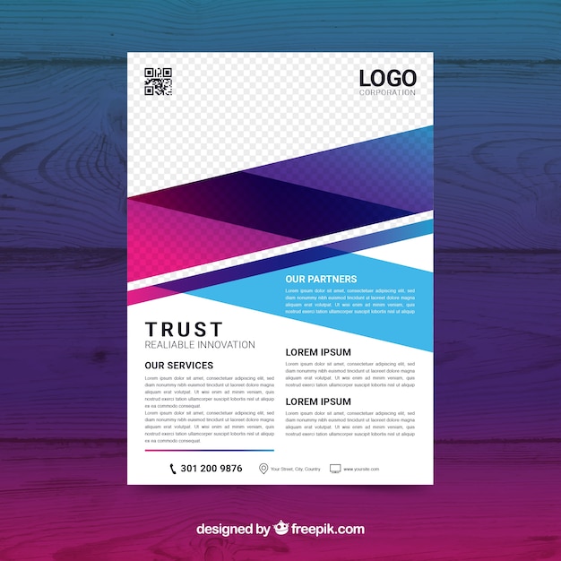 Modern business flyer template