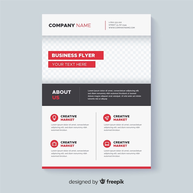 Modern business flyer template