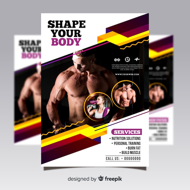 Modern business flyer template