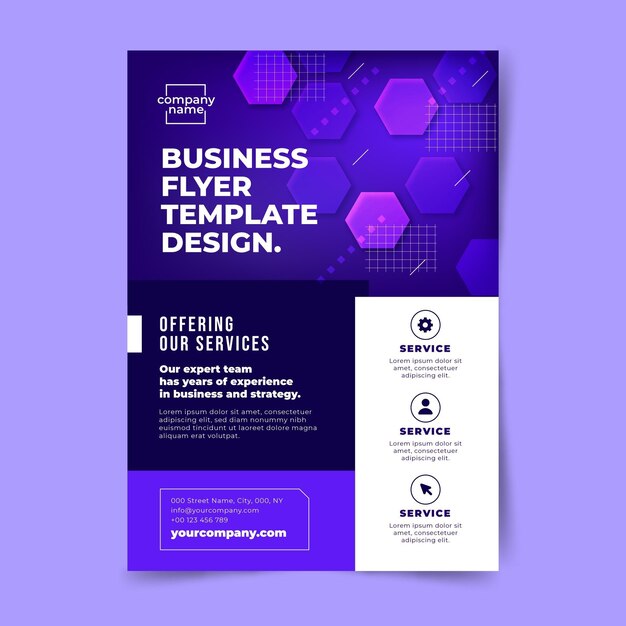 Modern business flyer template