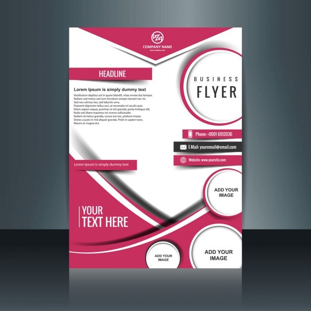 Free vector modern business flyer