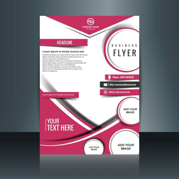 Free Vector modern business flyer