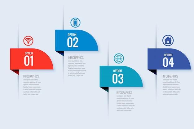Современный бизнес инфографики дизайн баннера
