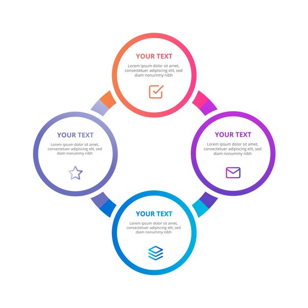 현대 비즈니스 infographic 템플릿