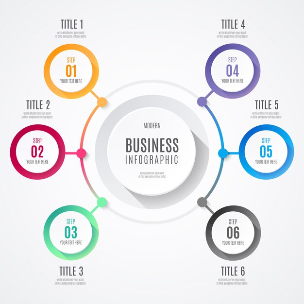modern business infographic