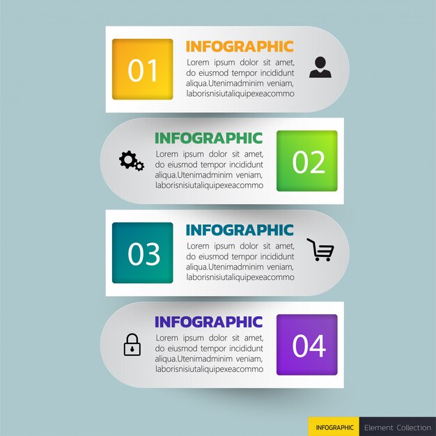 Modern business infographic