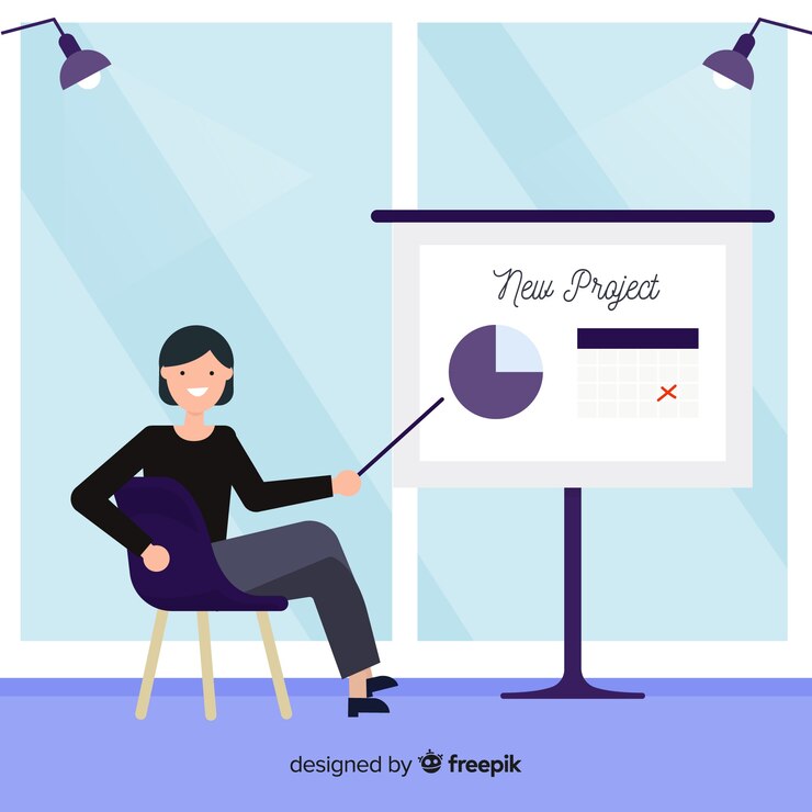 Free Vector modern business people with flat design