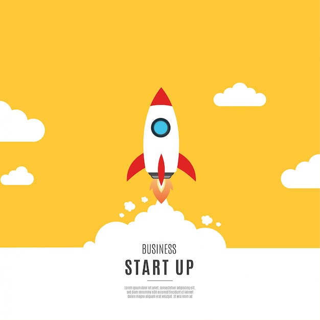 Modern business start up background