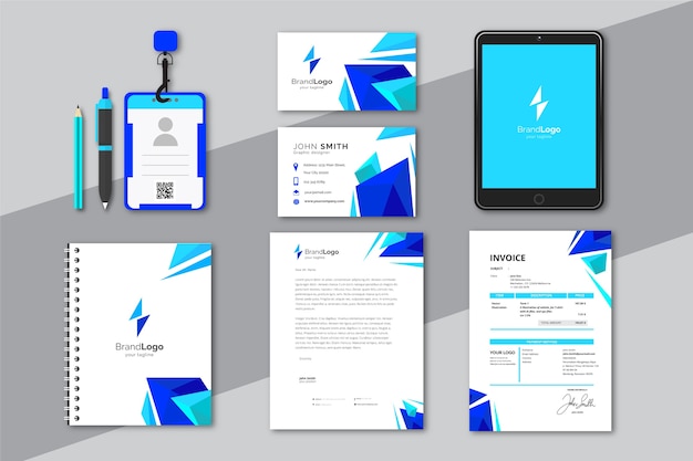 Modern business stationery collection