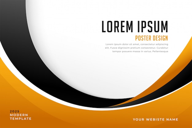 Modern business style presentation poster background