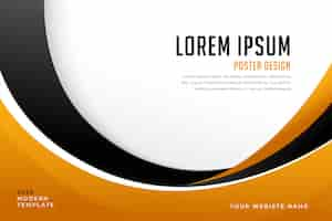 Free vector modern business style presentation poster background