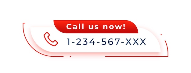 Modern call us now header template for business marketing