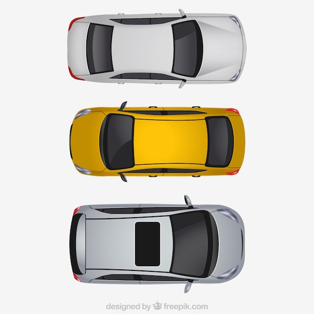 Free vector modern car collection