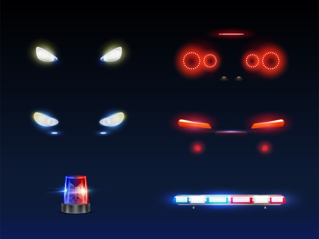ヘッドライト 画像 無料のベクター ストックフォト Psd