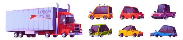 modern cars and truck motor vehicles