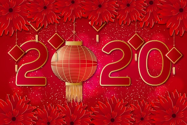 Современный китайский Новый год Фон