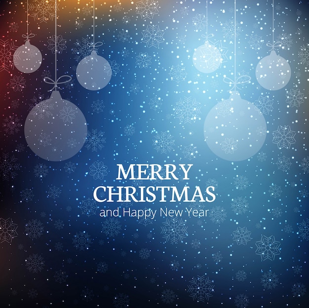 Free vector modern christmas background