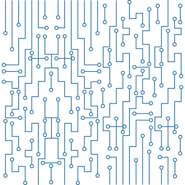 Free vector modern circuit board technology background