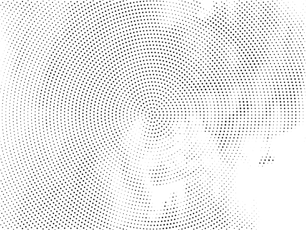 Free vector modern circular halftone design elegant background